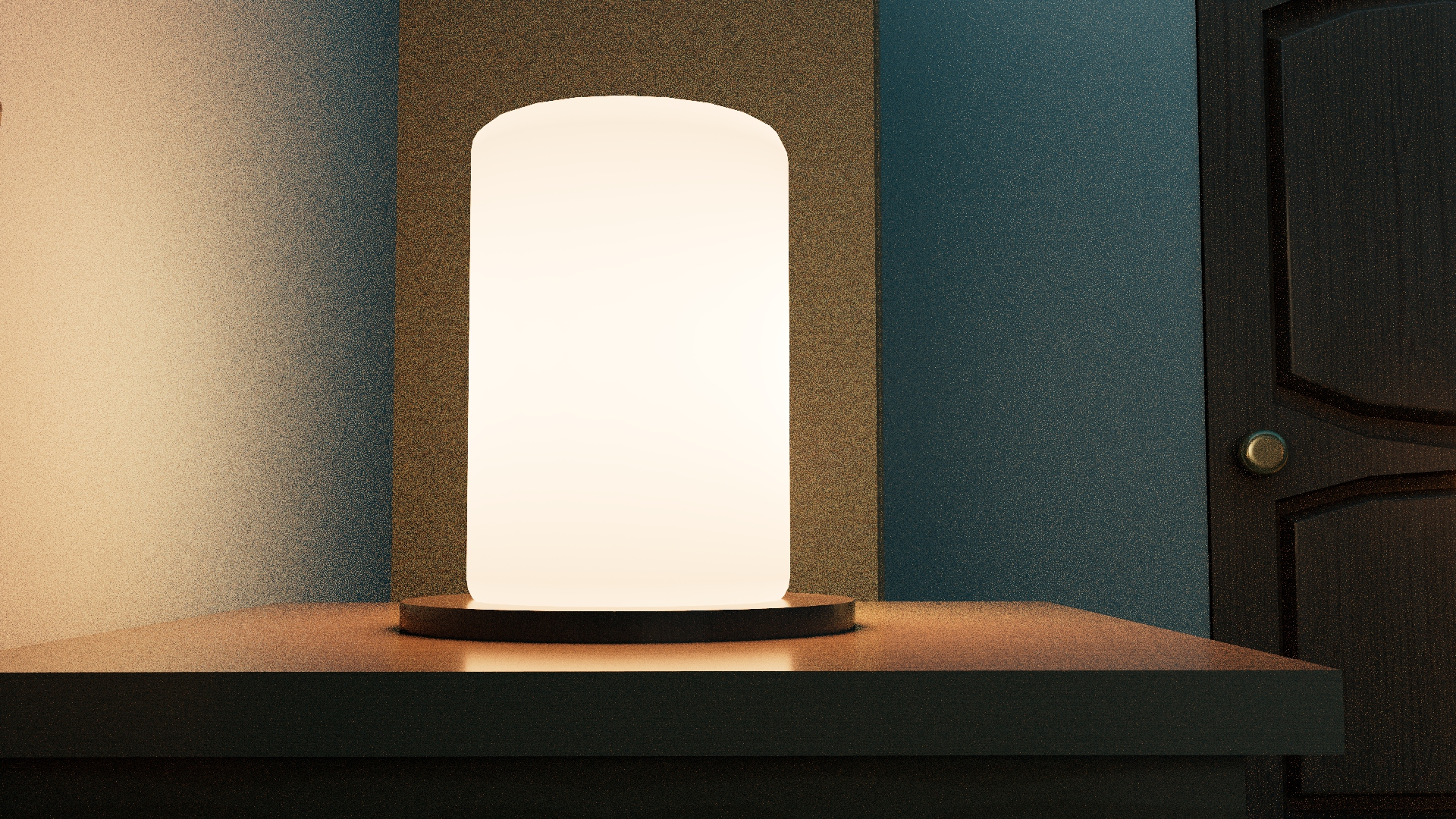 Desk lamp render