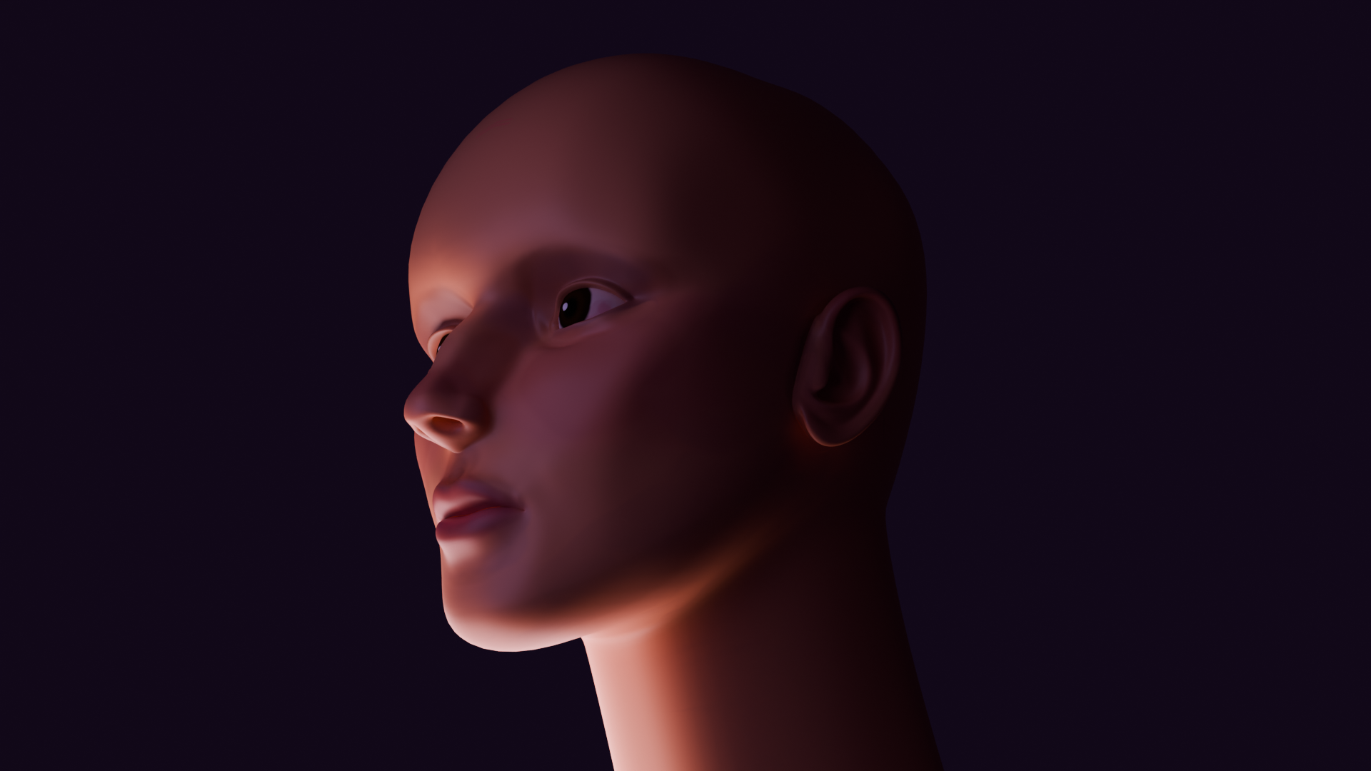Angled quarter profile render