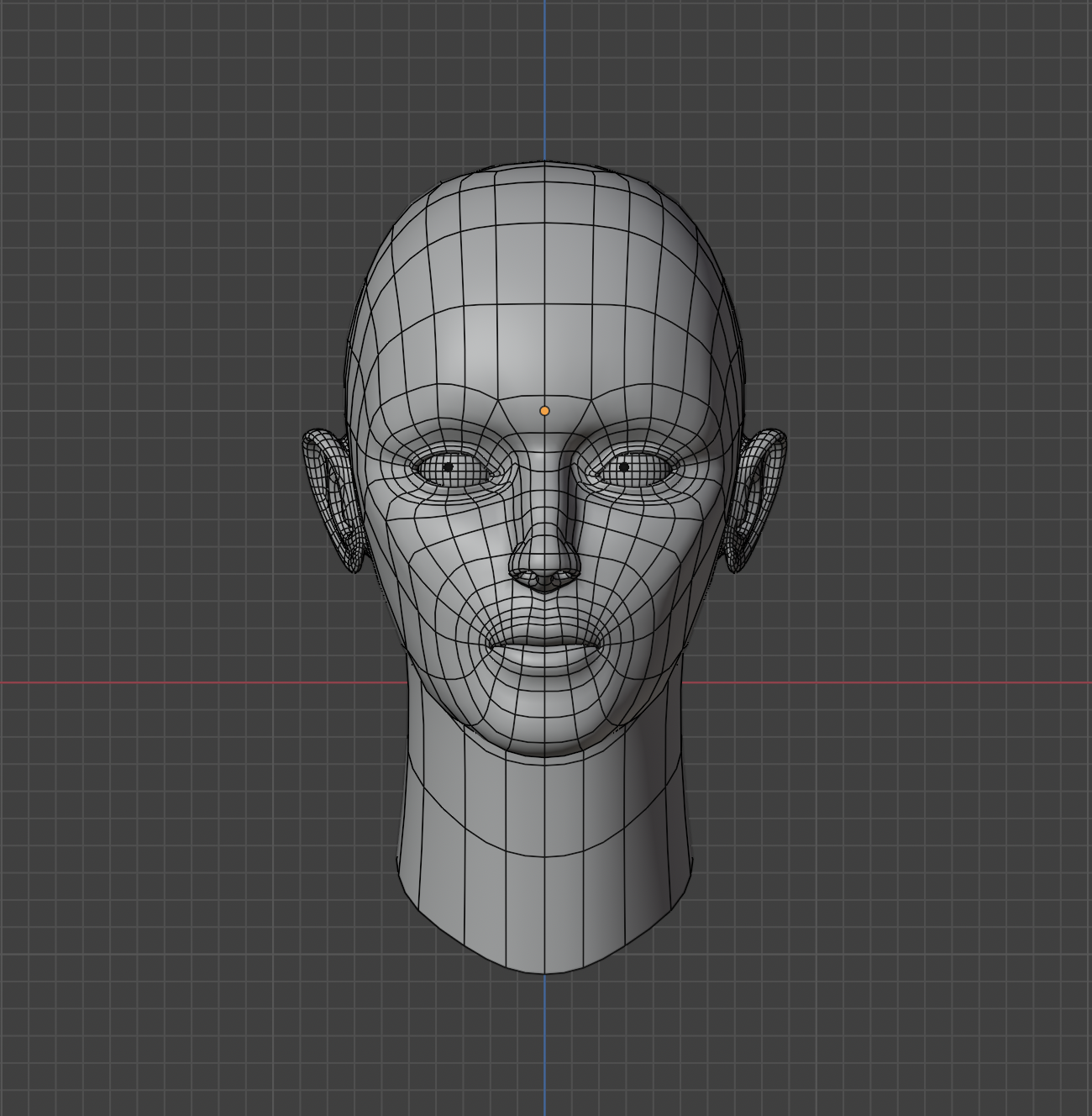 Model wireframe view 1