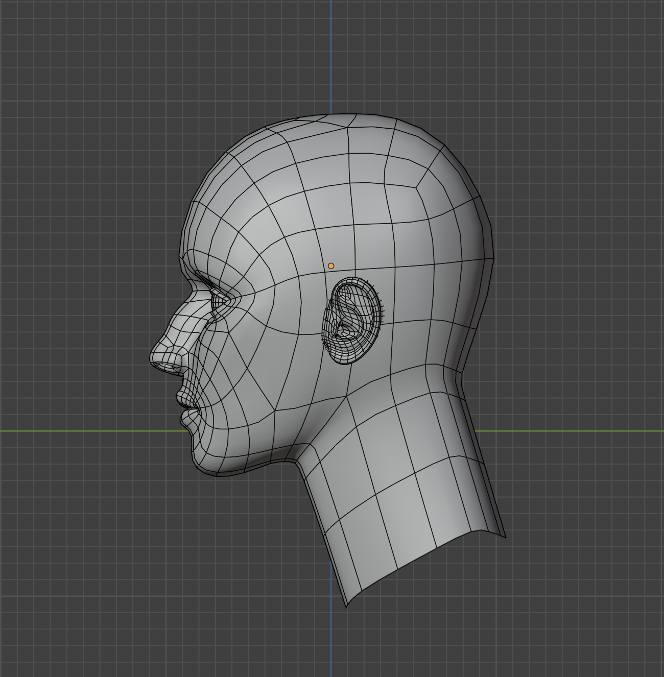 Model wireframe view 2