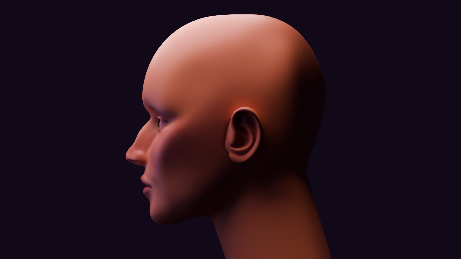 Side profile version 1 render