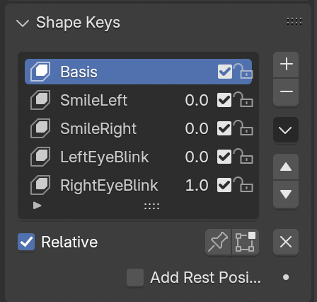Thrawn facial shape keys