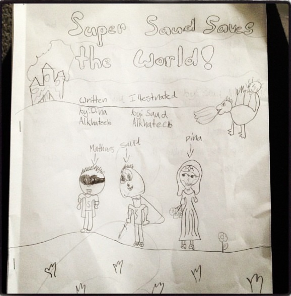 A storybook illustrated by a young Dina