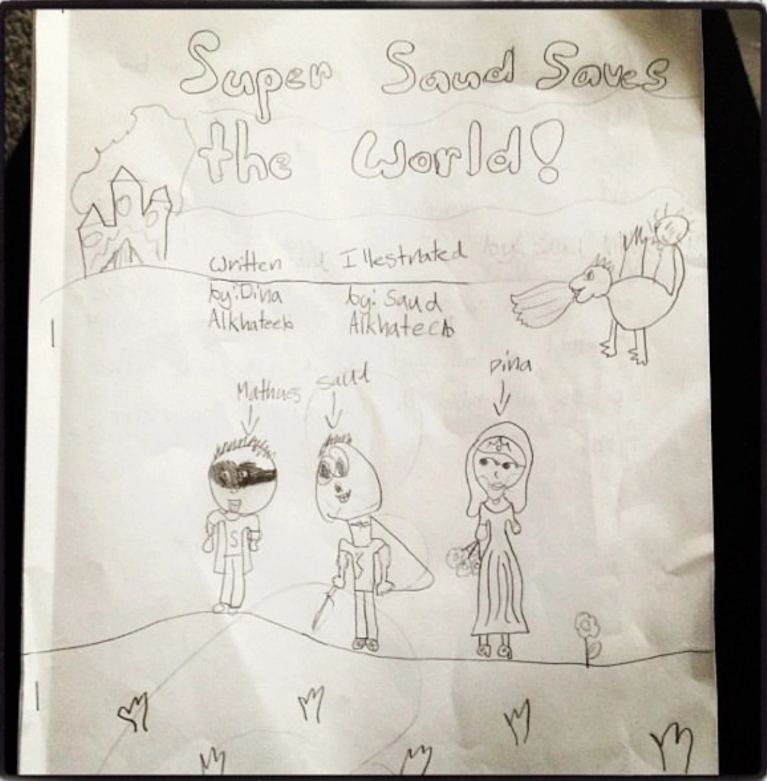 A storybook illustrated by a young Dina